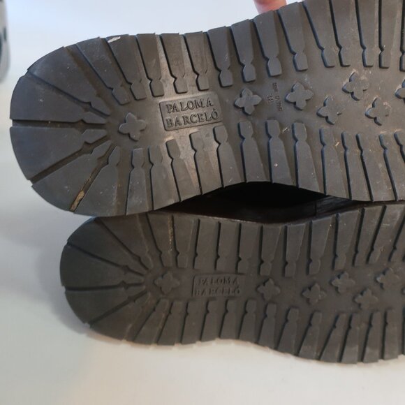 Womens Paloma Barcelo Dark Brown Leather Platform Shoe Bootie 38 US/7.5 - 8 - Picture 9 of 16